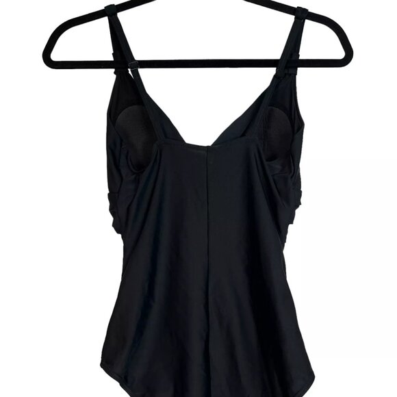 Disney Parks Black Mickey Mouse Adjustable Strap One Piece Swimsuit Size S - Picture 8 of 16